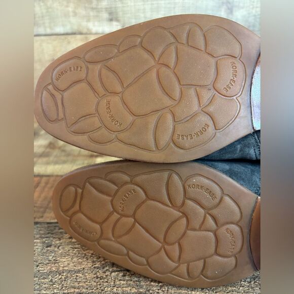 NEW $210 Women's Sz 9 M Kork-ease Kenai Suede Bootie Moto Gray Strap Studded - Picture 7 of 13